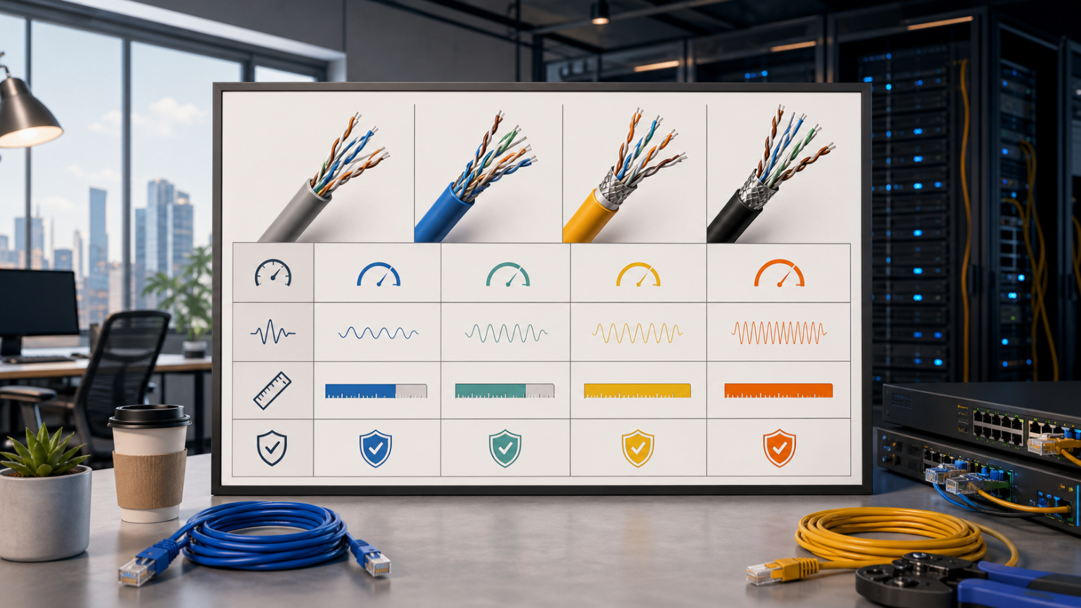 유선 LAN 케이블의 종류와 선택: Cat5e, Cat6, Cat7 무엇을 써야 할까? hero_thumbnail visual